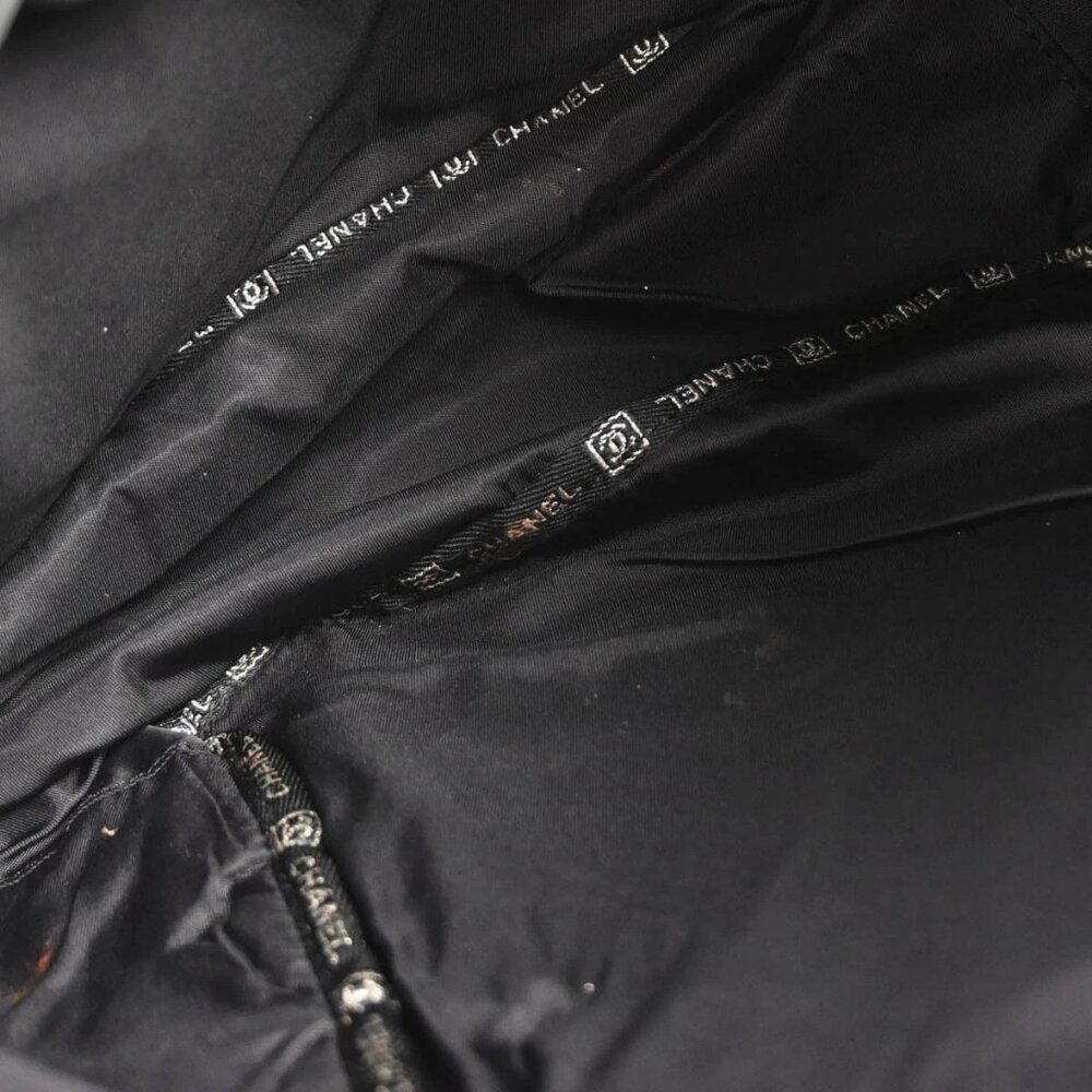 Chanel Black Silver Canvas Sport Line Backpack 126568 - Picture 8 of 10